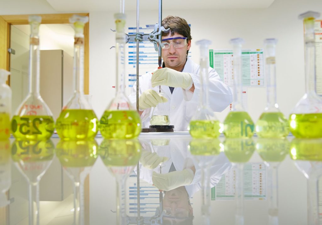Imagen del laboratorio de análisis químicos