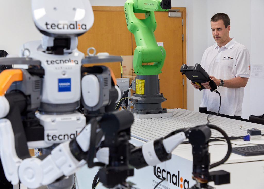 Imagen del laboratorio de robçótca flexible y colaborativa de TECNALIA
