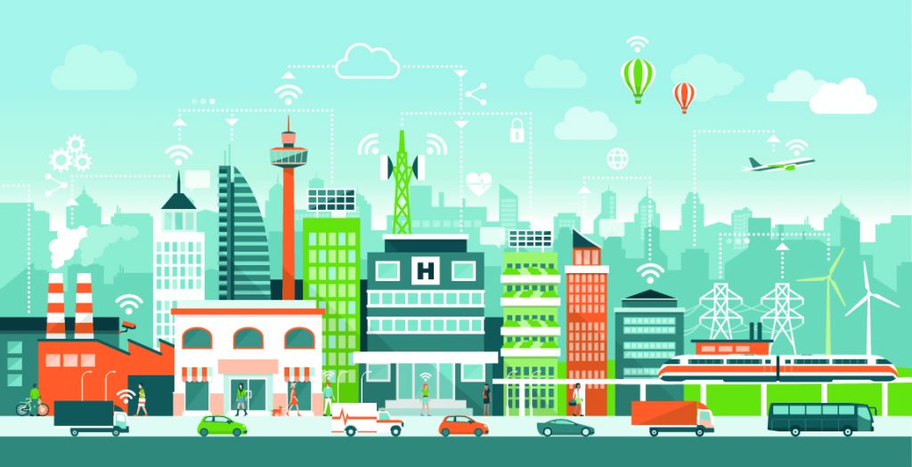 Transición ciudad inteligente. Replicate