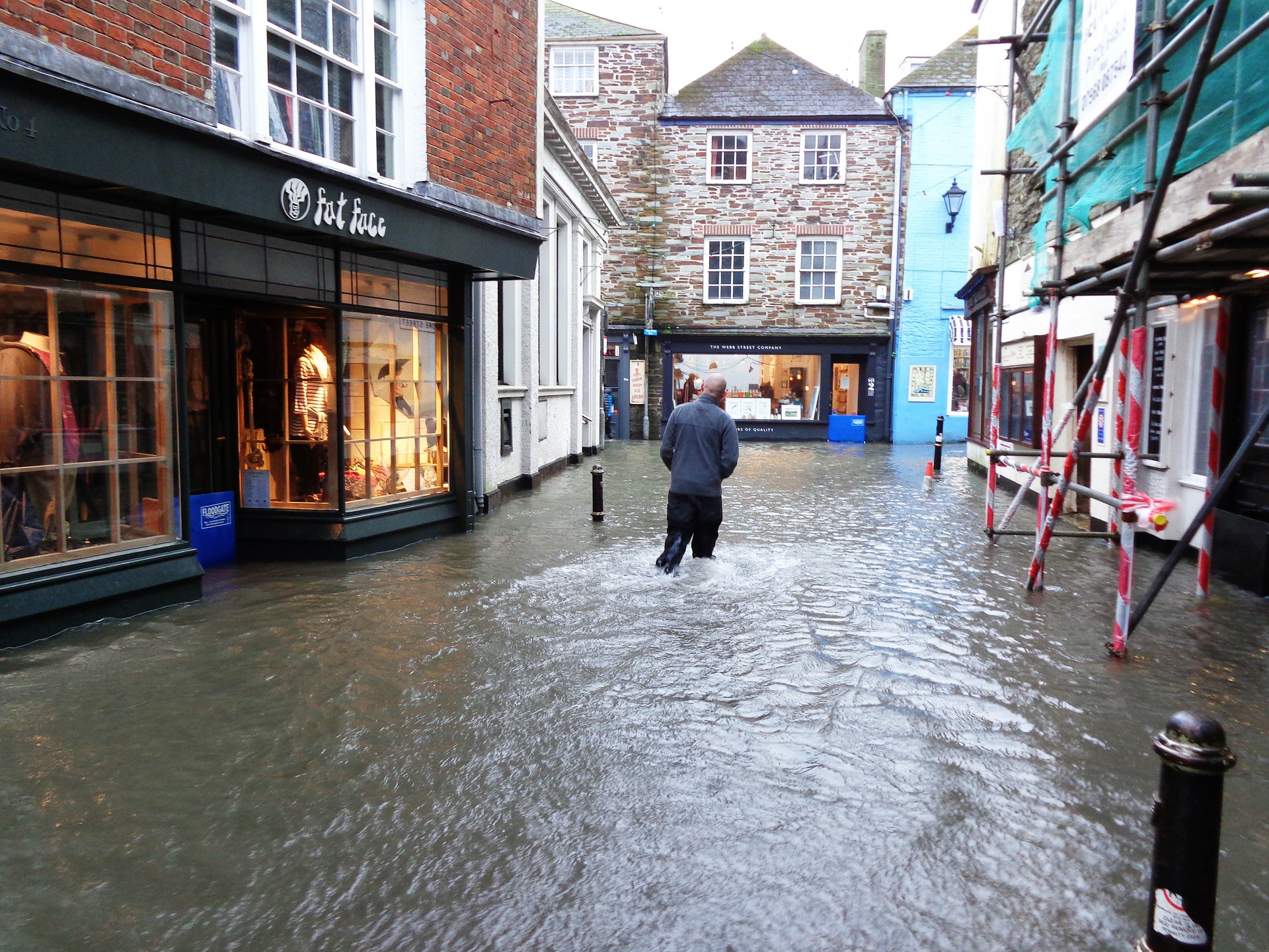 Calle inundada