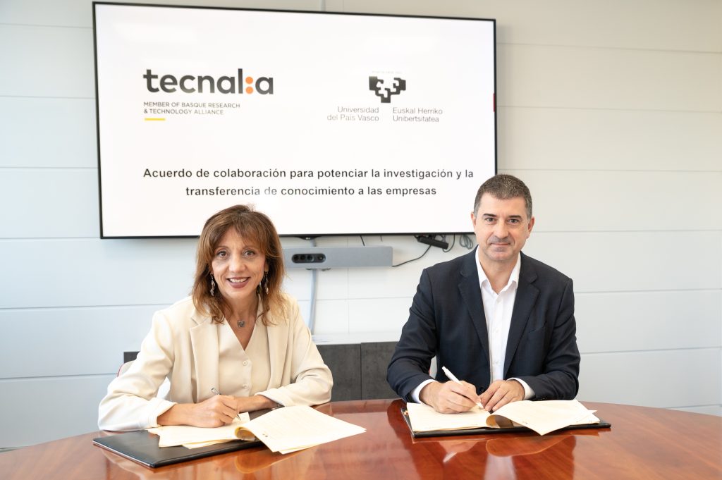 TECNALIA y la UPV/EHU refuerzan su acuerdo de colaboración para potenciar la investigación y la transferencia de conocimiento a las empresas