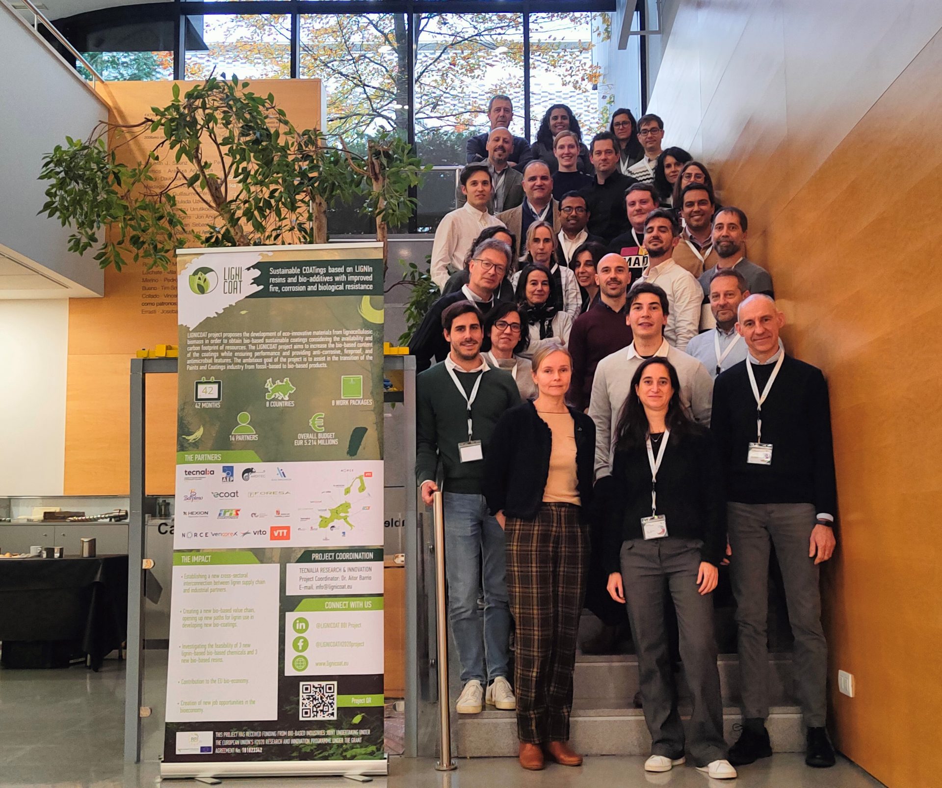 Reunión del consorcio de LIGNICOAT, recubrimientos biobasados