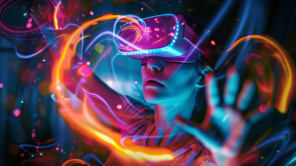 mujer con gafas digitales que representa la información e inmediatez. Cabcera de las noticias de TECNALIA