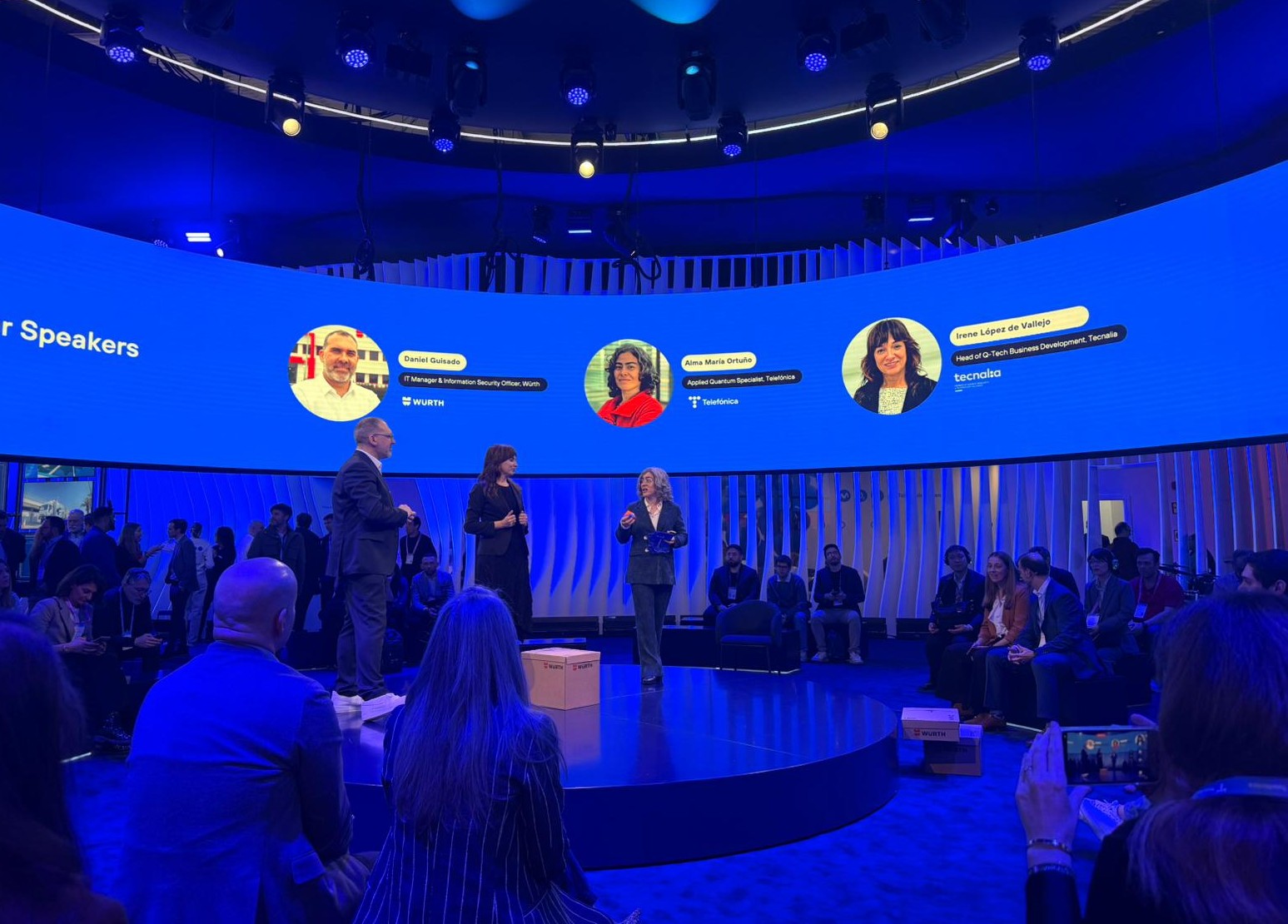 Irene MWC stand Telefoónica