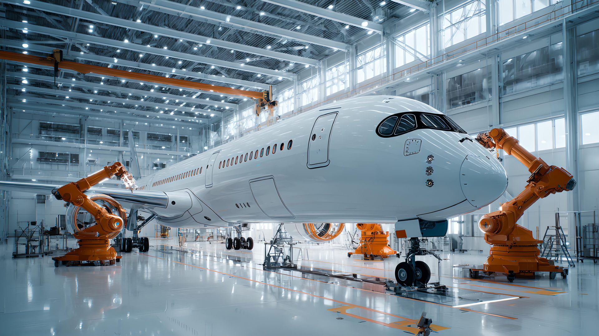 avión ilustrando el proceso de fabricación y materiales para infraestructura singular de TECNALIA